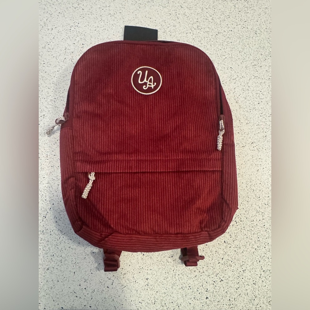 Under Armour Women's Corduroy Backpack in Deep Red